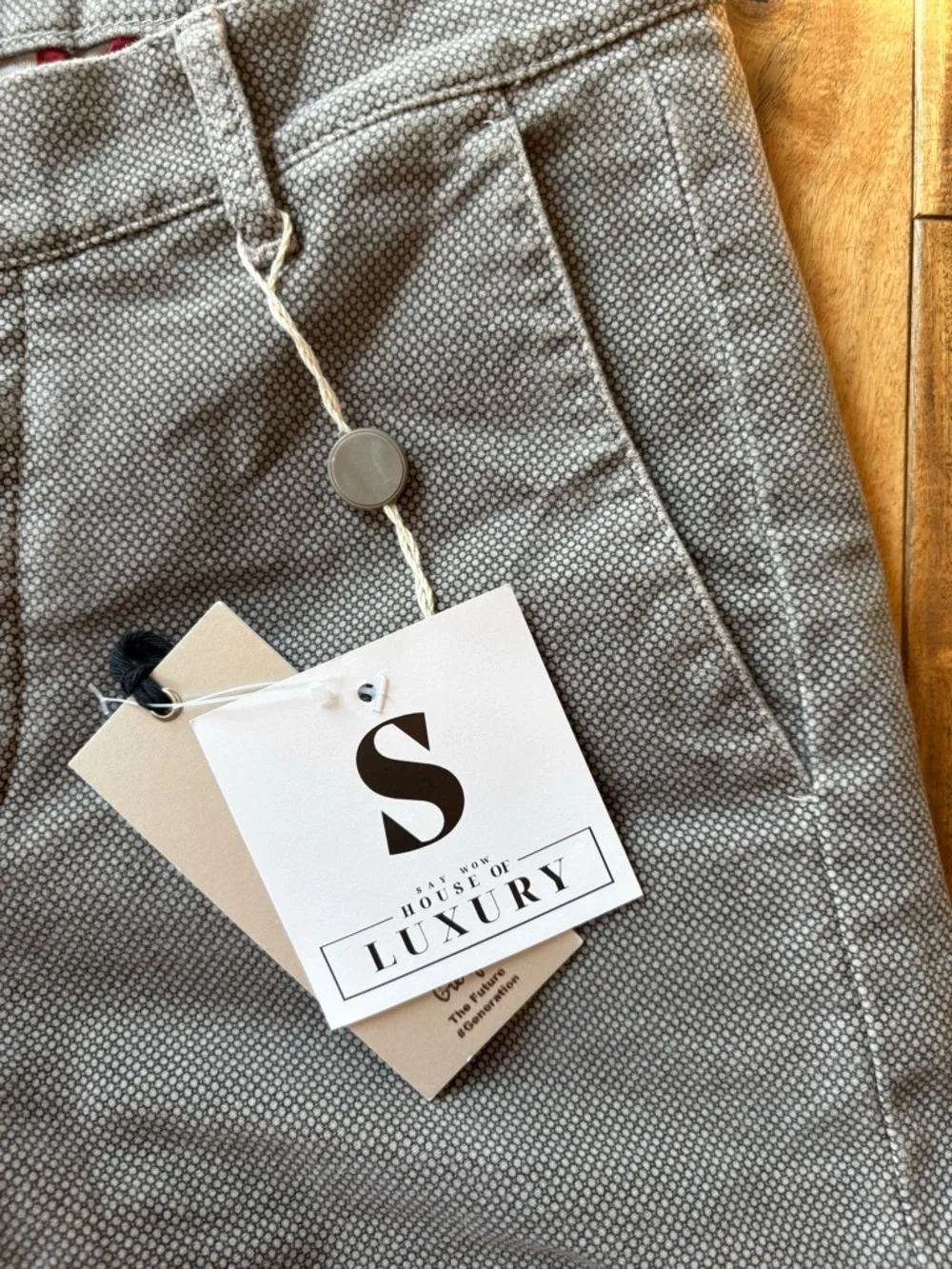 Daniele Alessandrini Grey Mico Dot Pant